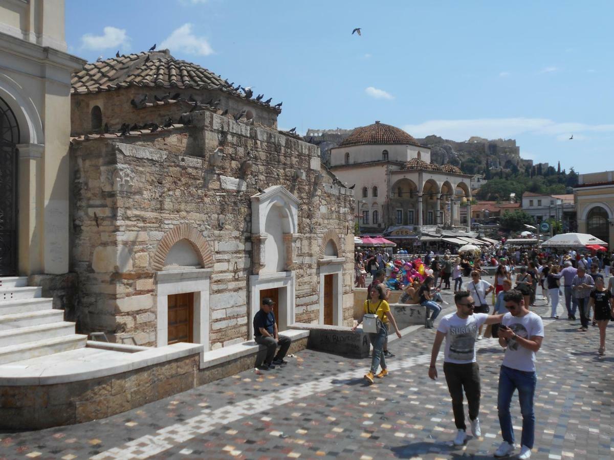 Monastiraki flea market&metro station appartment Aten Exteriör bild