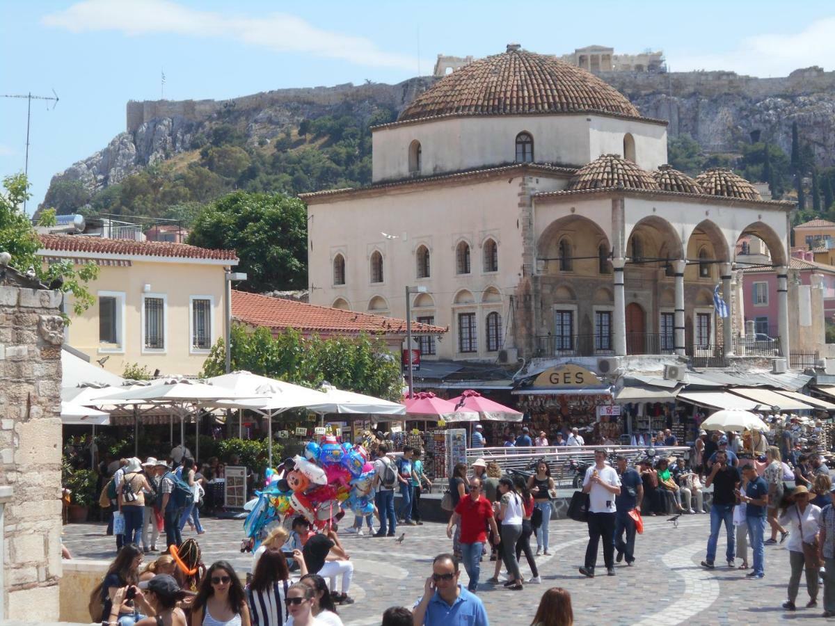 Monastiraki flea market&metro station appartment Aten Exteriör bild