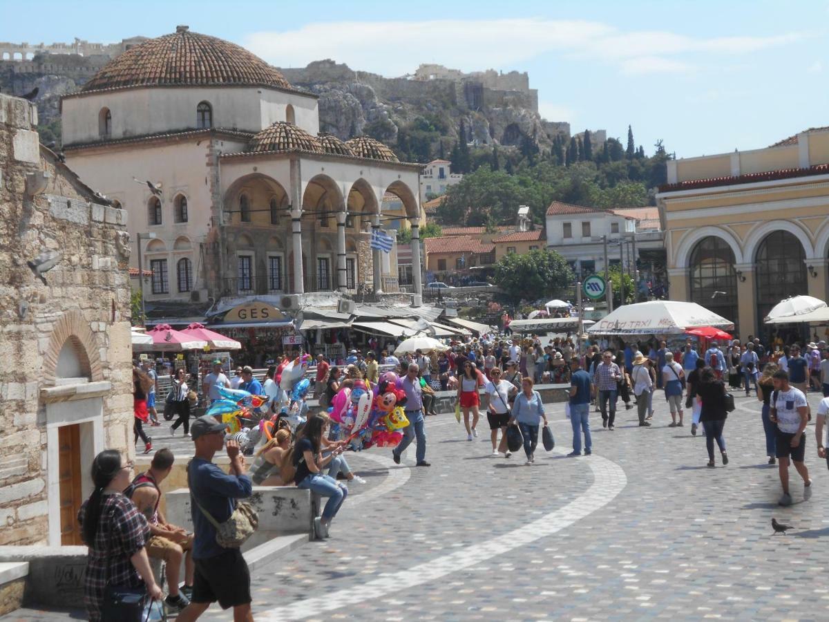 Monastiraki flea market&metro station appartment Aten Exteriör bild